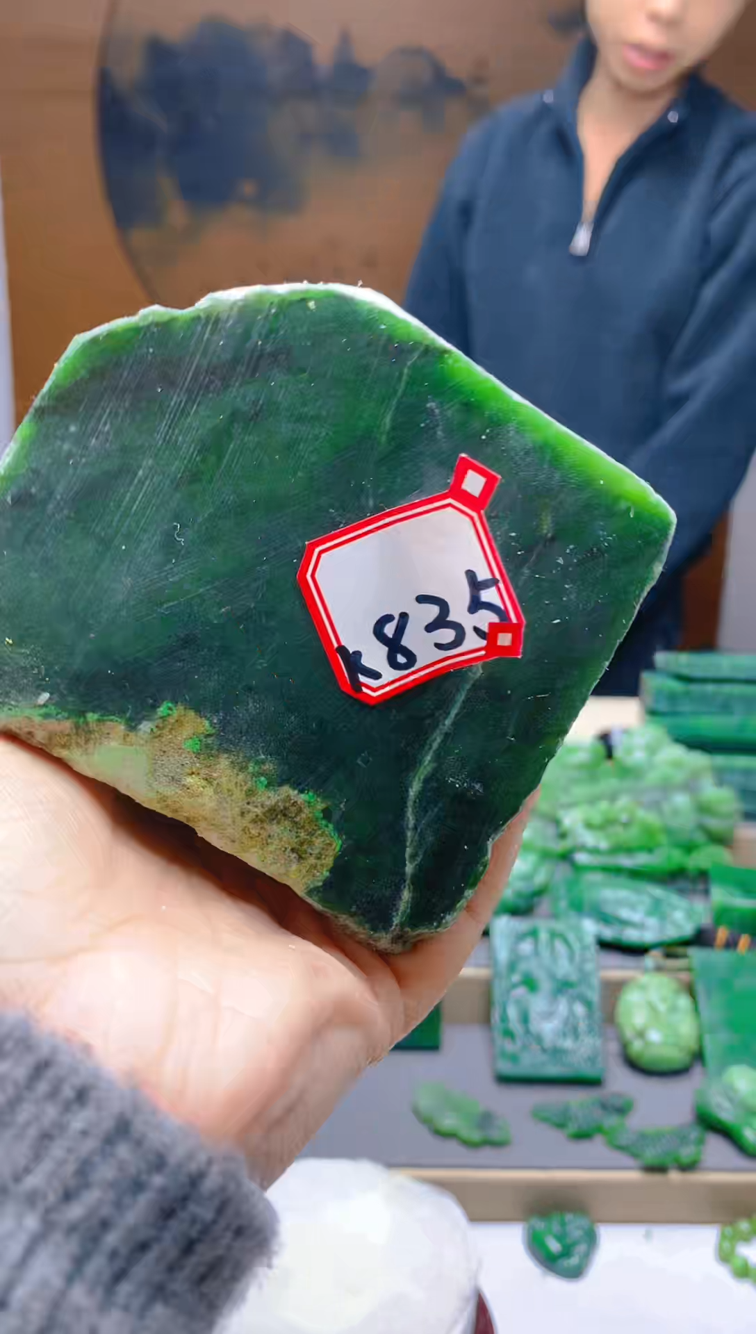 【闪购商品】和田玉（碧玉）珠宝半成品未镶嵌1