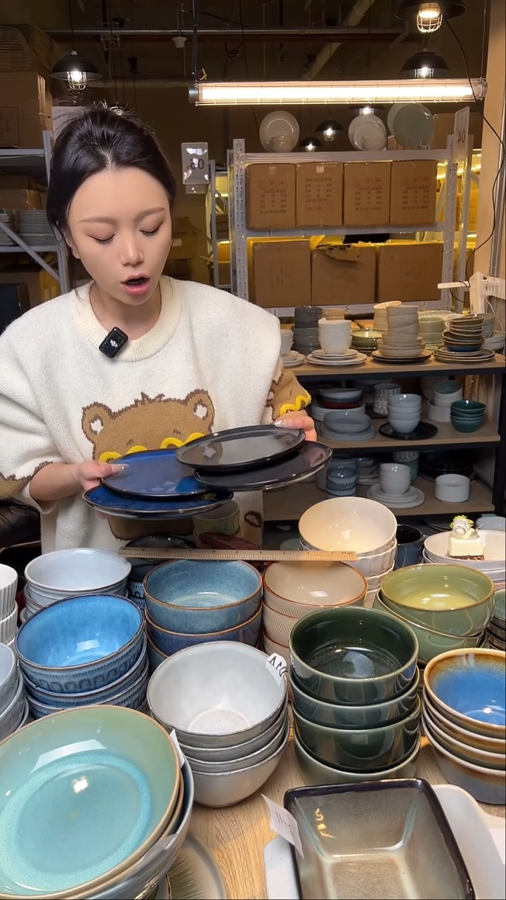 瓷106外贸尾货窑变釉下彩默外微瑕