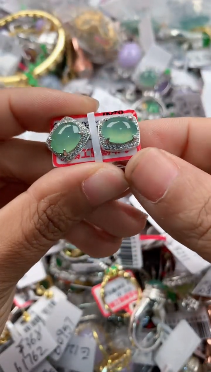 银S925镶嵌戒指翡翠3333----1