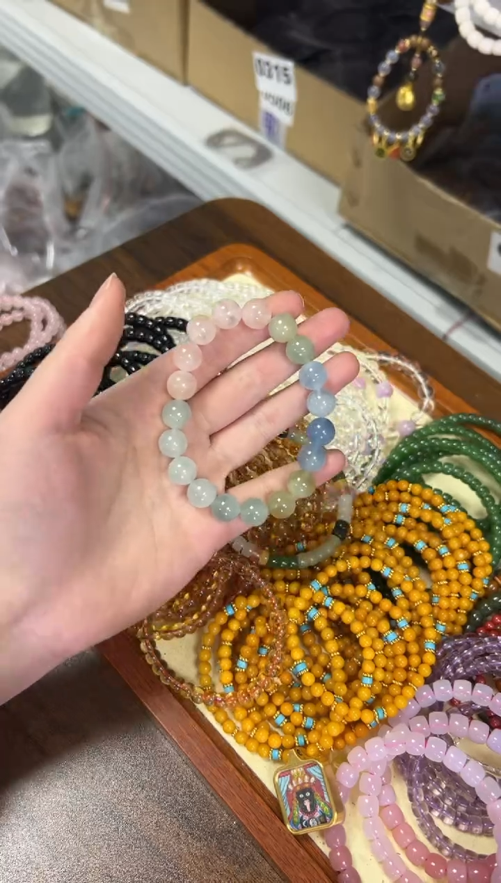 【闪购商品】未镶嵌颈饰水晶高品多宝水晶圆珠手串[1997]