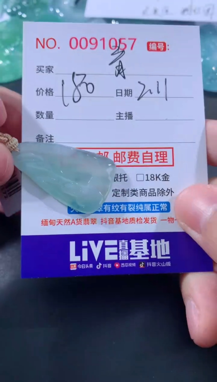 【闪购商品】翡翠颈饰未镶嵌青