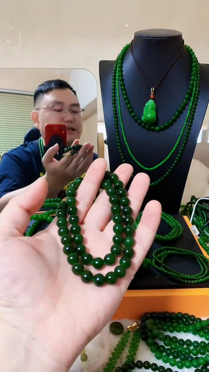 和田玉（碧玉）未镶嵌项链10