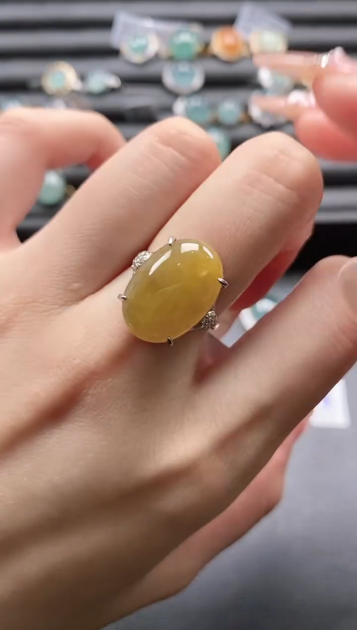 【闪购商品】翡翠戒指银S925镶嵌1111