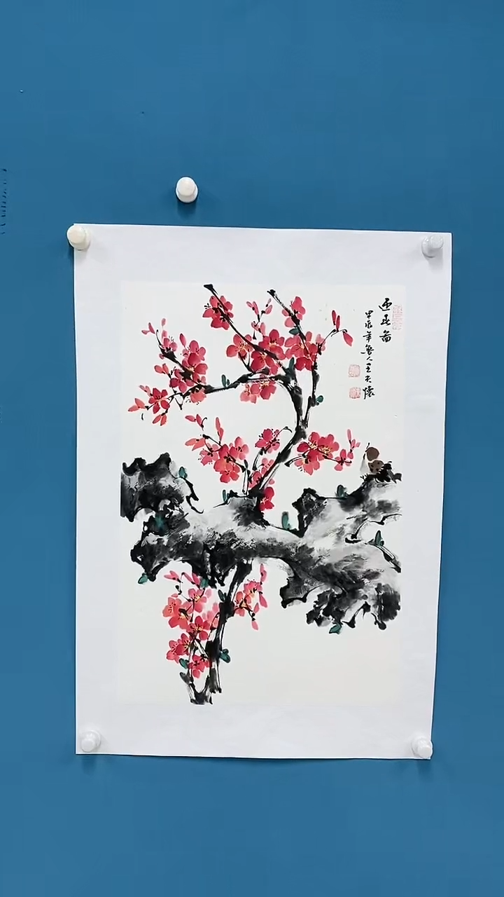 【闪购商品】国画1.14-王夫怀四尺三开花鸟28