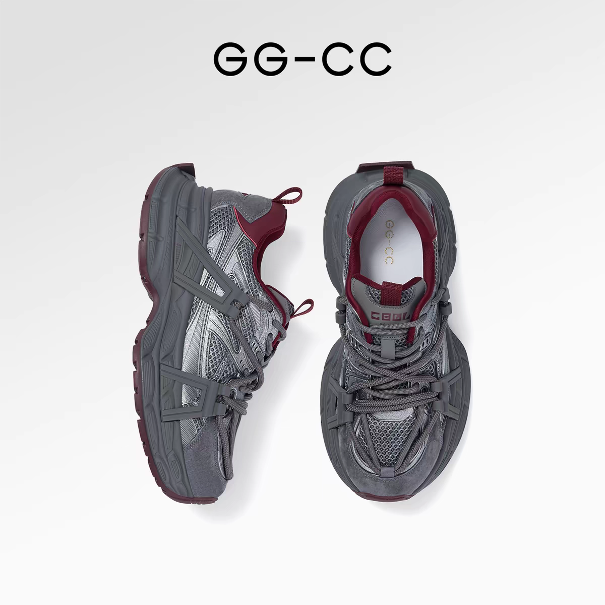 GGCC时尚复古厚底老爹鞋女2024冬季新款潮流运动休闲百搭G24X8671