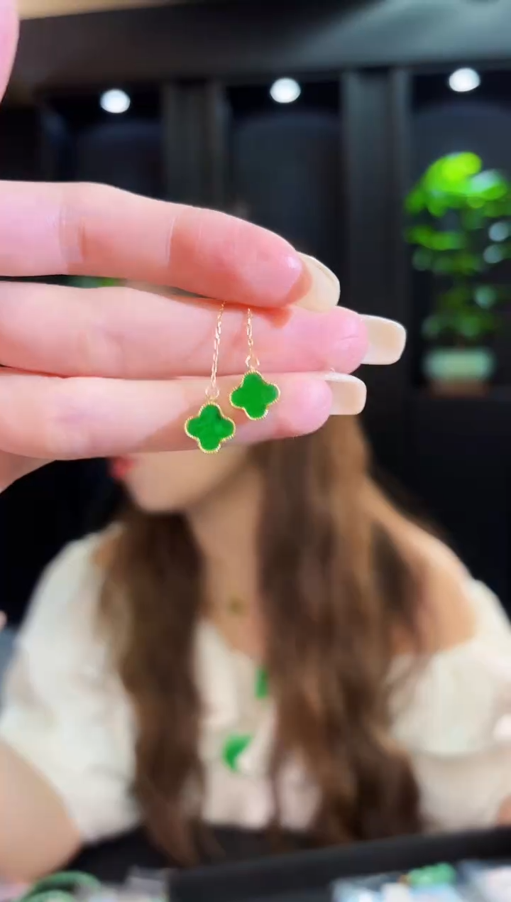 翡翠未镶嵌耳饰缅料A货/多样性发货/一件