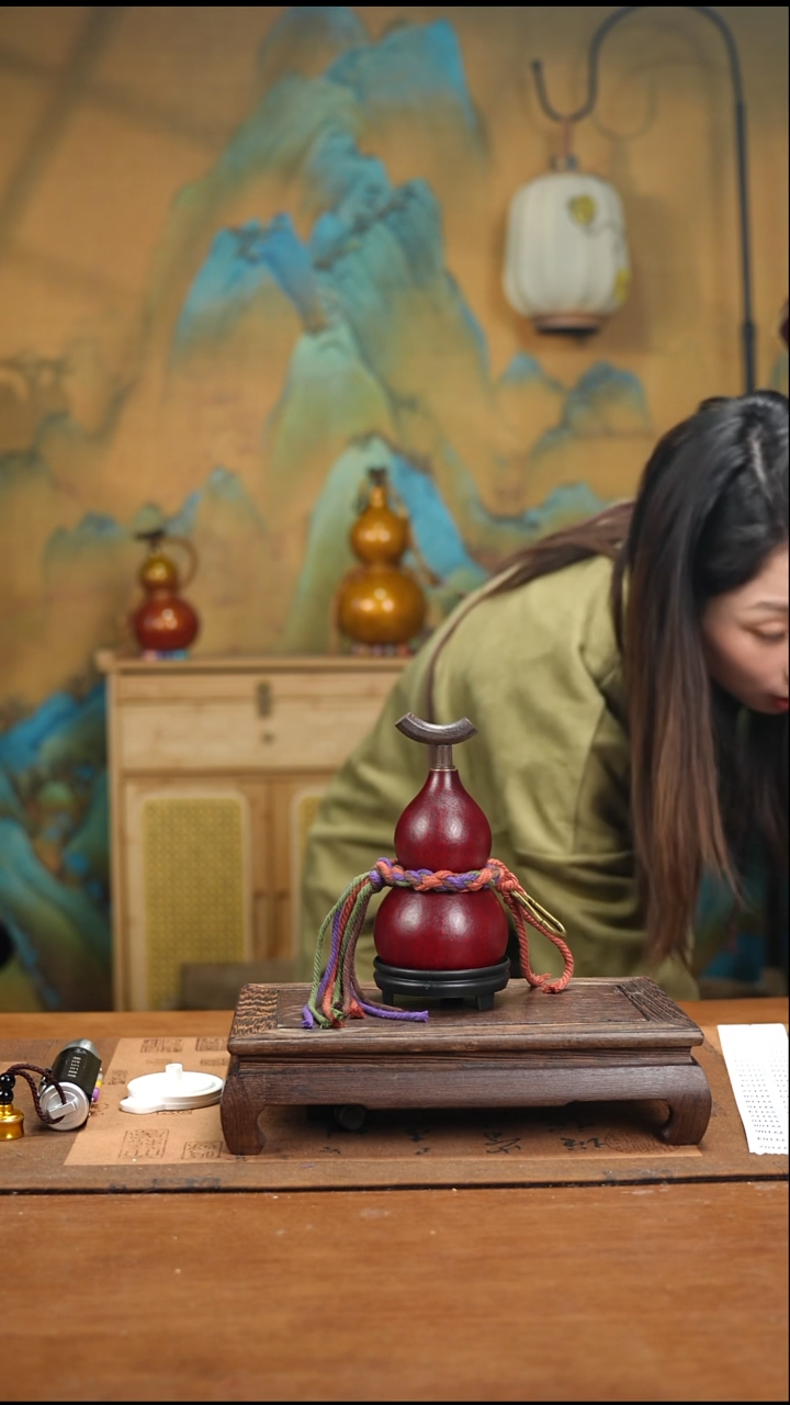 初****️YY100简约款大漆天然酒葫芦（一物一拍）