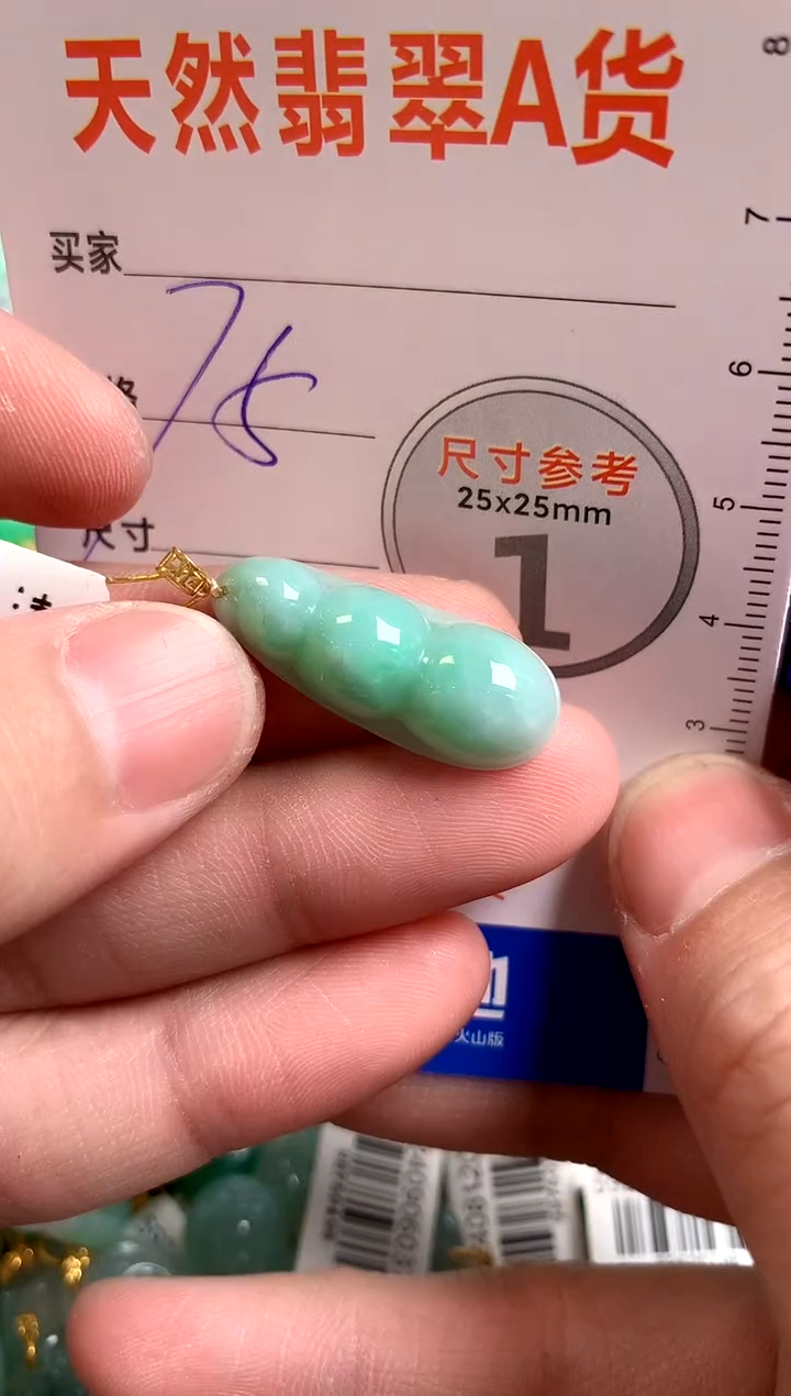 【闪购商品】翡翠颈饰18K金镶嵌13005516