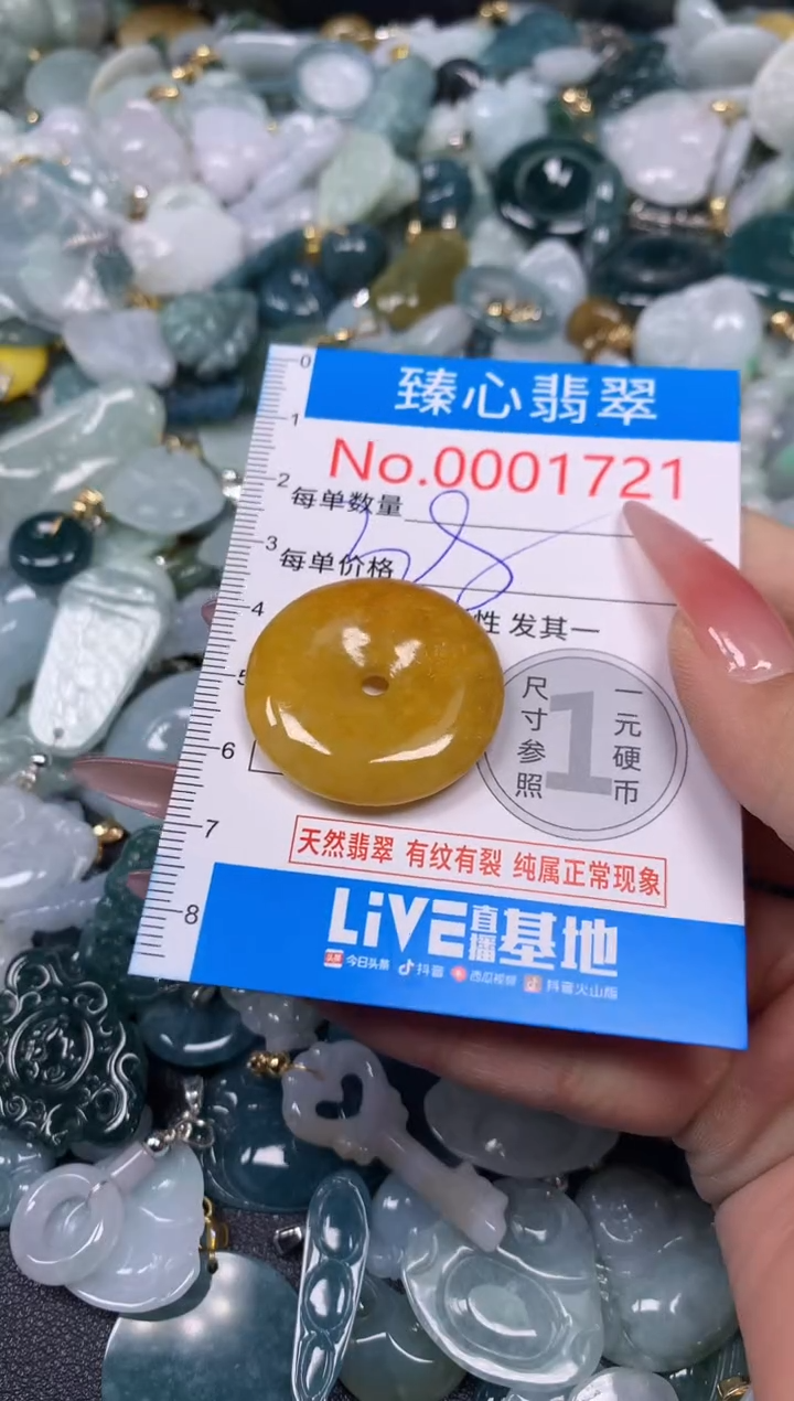 【闪购商品】翡翠颈饰未镶嵌含绳0001721