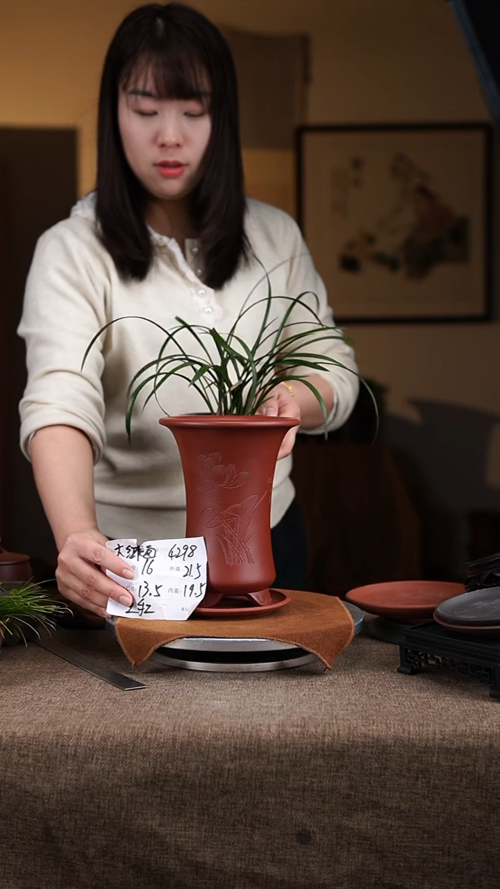 【闪购商品】紫砂花盆紫砂花盆4298+z