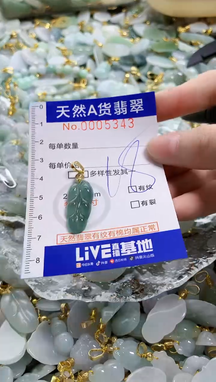 颈饰未镶嵌翡翠天然A货翡翠