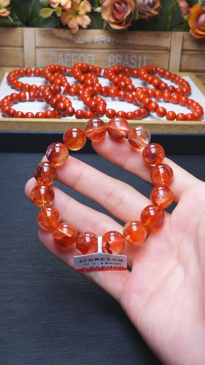 【闪购商品】水晶L017锦鲤胶花单圈12mm未镶嵌多样性