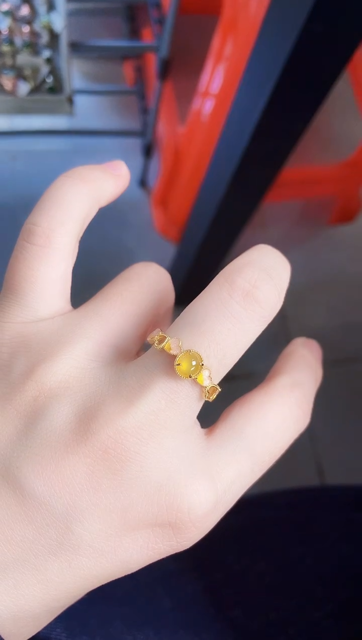 【闪购商品】翡翠戒指银S925镶嵌54245255