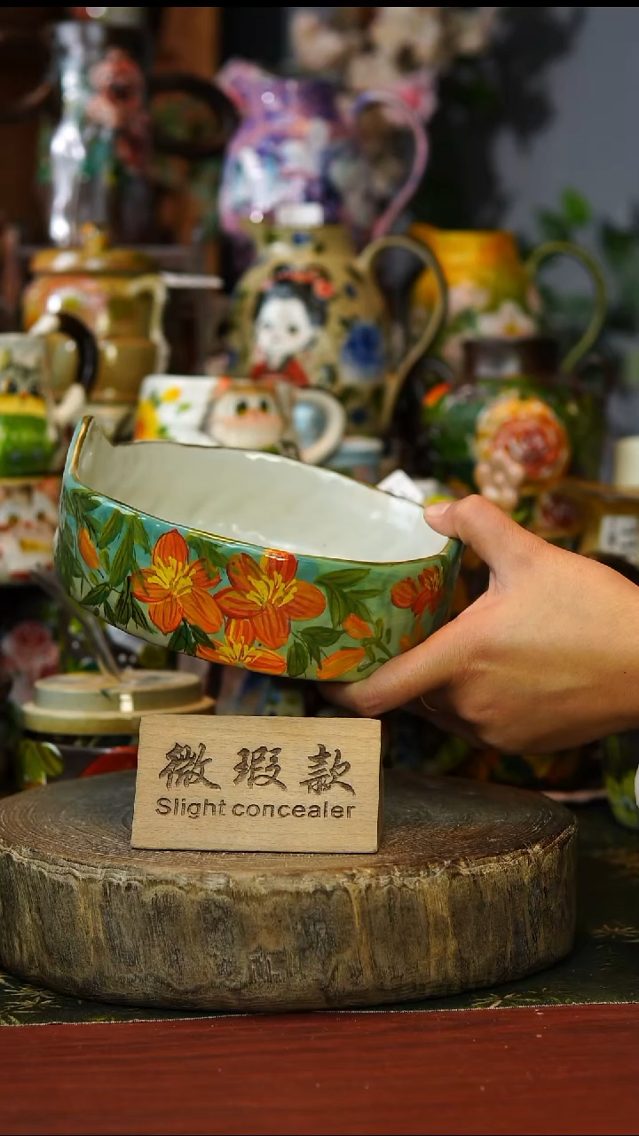 陶瓷178景德镇手工手绘釉下彩