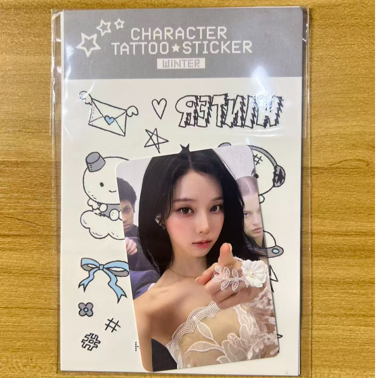 aespa 吒 三巡贴纸冬 全新未拆