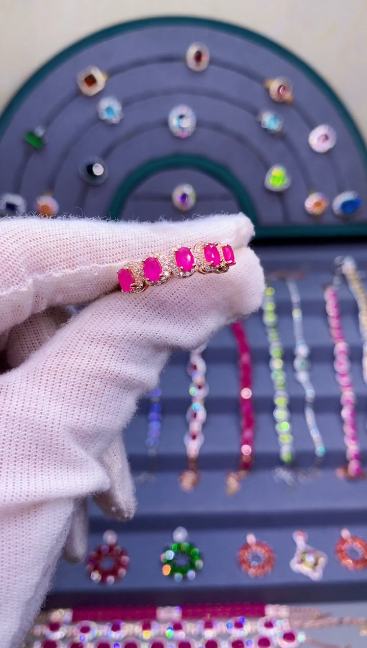 【闪购商品】红宝石戒指银S925镶嵌5