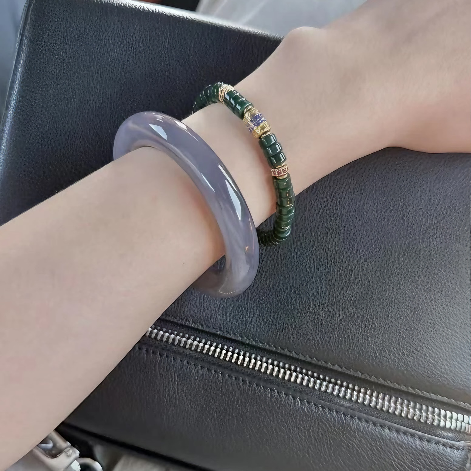 天然辰砂【南风】精品文玩手镯H-0888