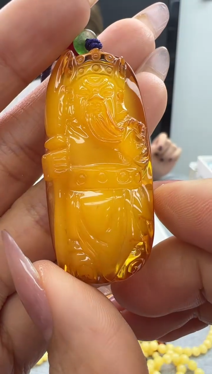 【闪购商品】琥珀颈饰未镶嵌44秒拍号