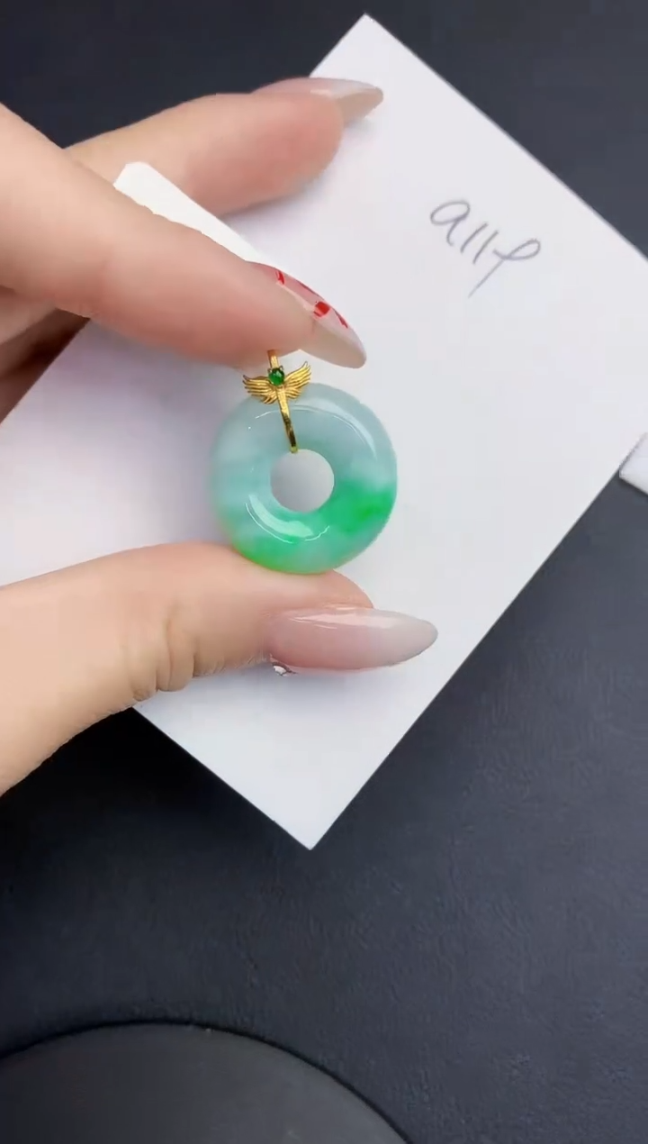 【闪购商品】翡翠颈饰18K金镶嵌000000000000