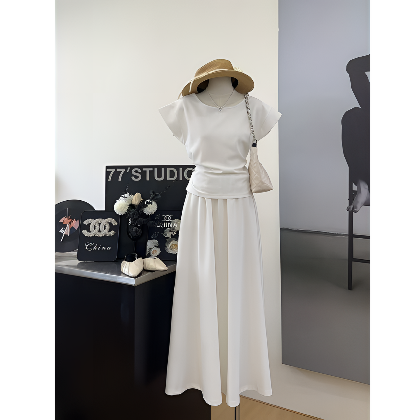 【被call爆了】S曲线流行显瘦收腰气质轻熟风西装料套装-2017-1