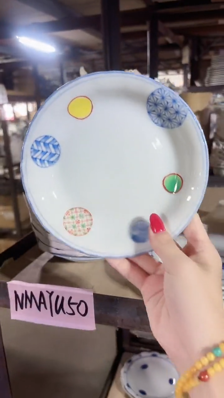 陶瓷美浓烧16cm碟两个