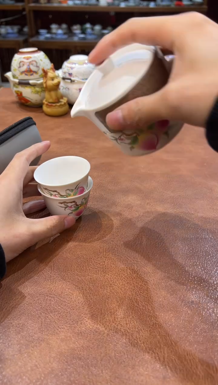 真的很便宜会开片的旅行茶具