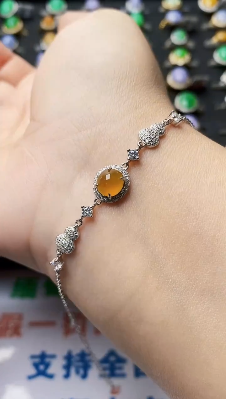 银S925镶嵌戒指翡翠0017