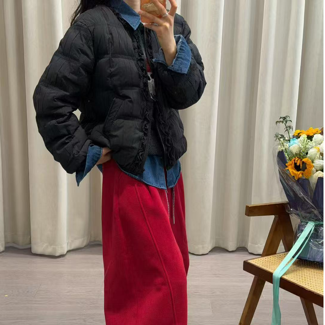 郭丽家花边羽绒服