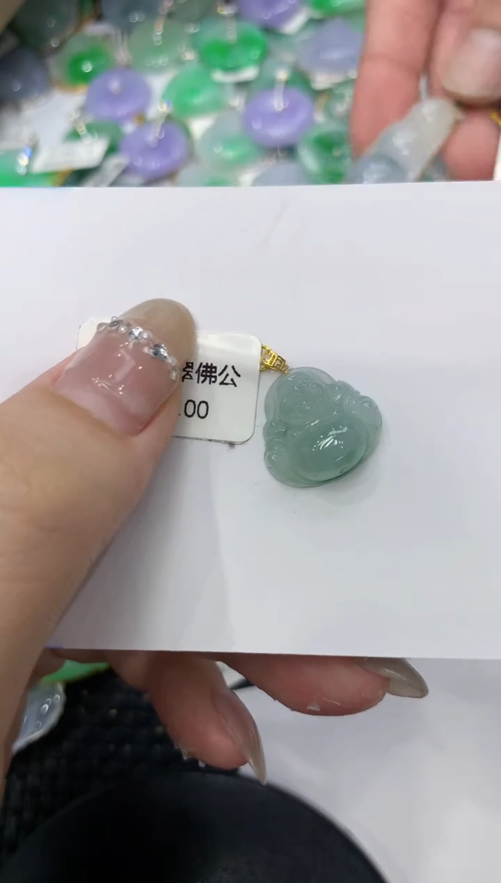 【闪购商品】翡翠颈饰18K金镶嵌222222222