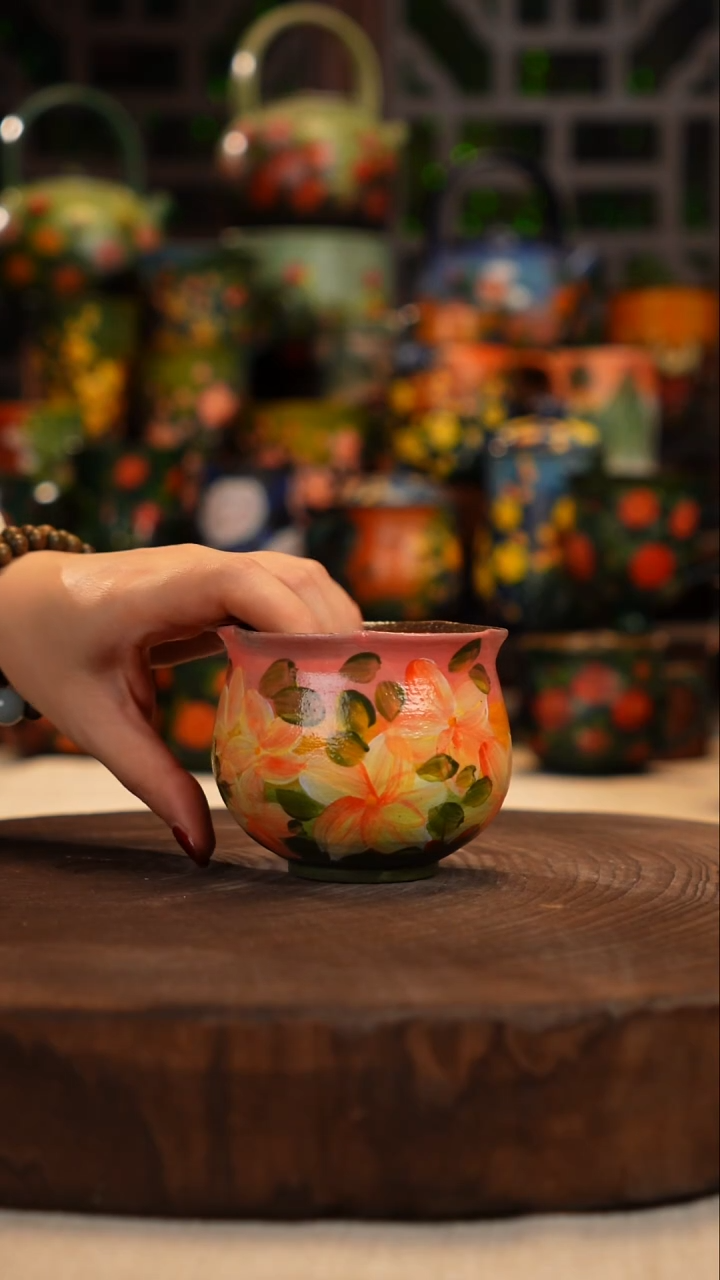 油画 釉下彩  杯子