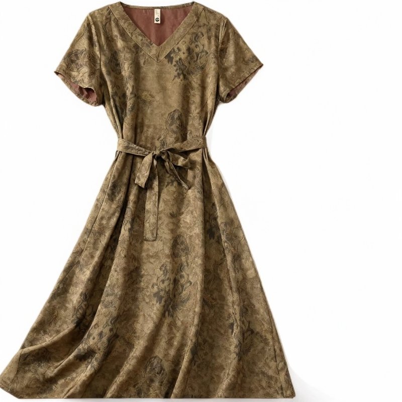 【专柜 599】2026款黄金缕气质显瘦优雅连衣裙时尚优雅修身裙