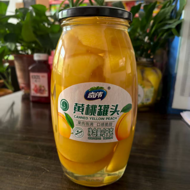 奇伟黄桃罐头1kg