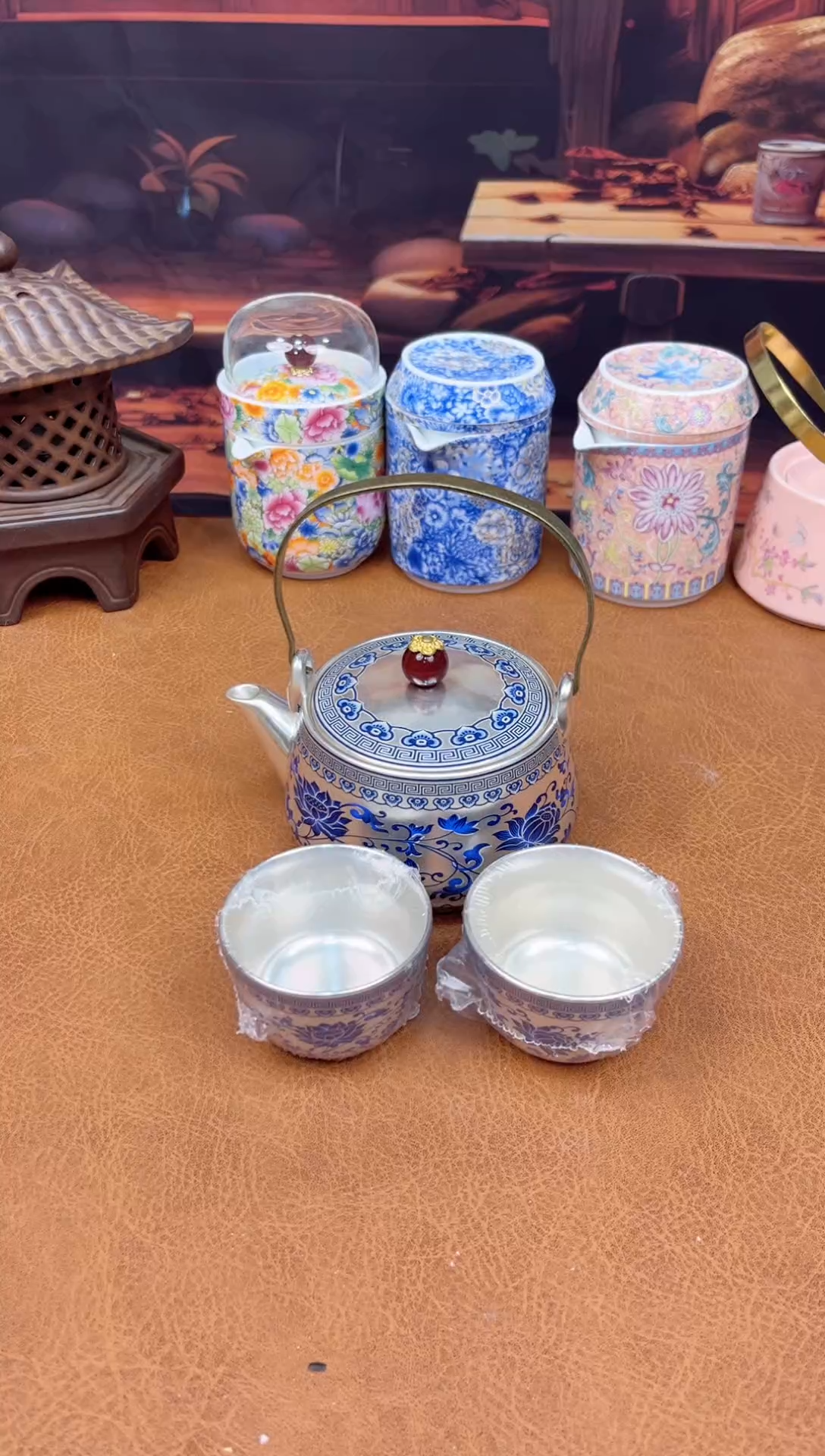 【闪购商品】陶瓷茶具摆件茶叶罐