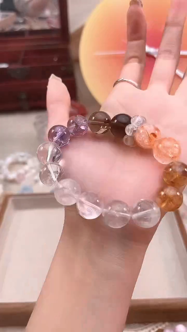 【闪购商品】水晶手链未镶嵌多样性发货发其一颜色微差