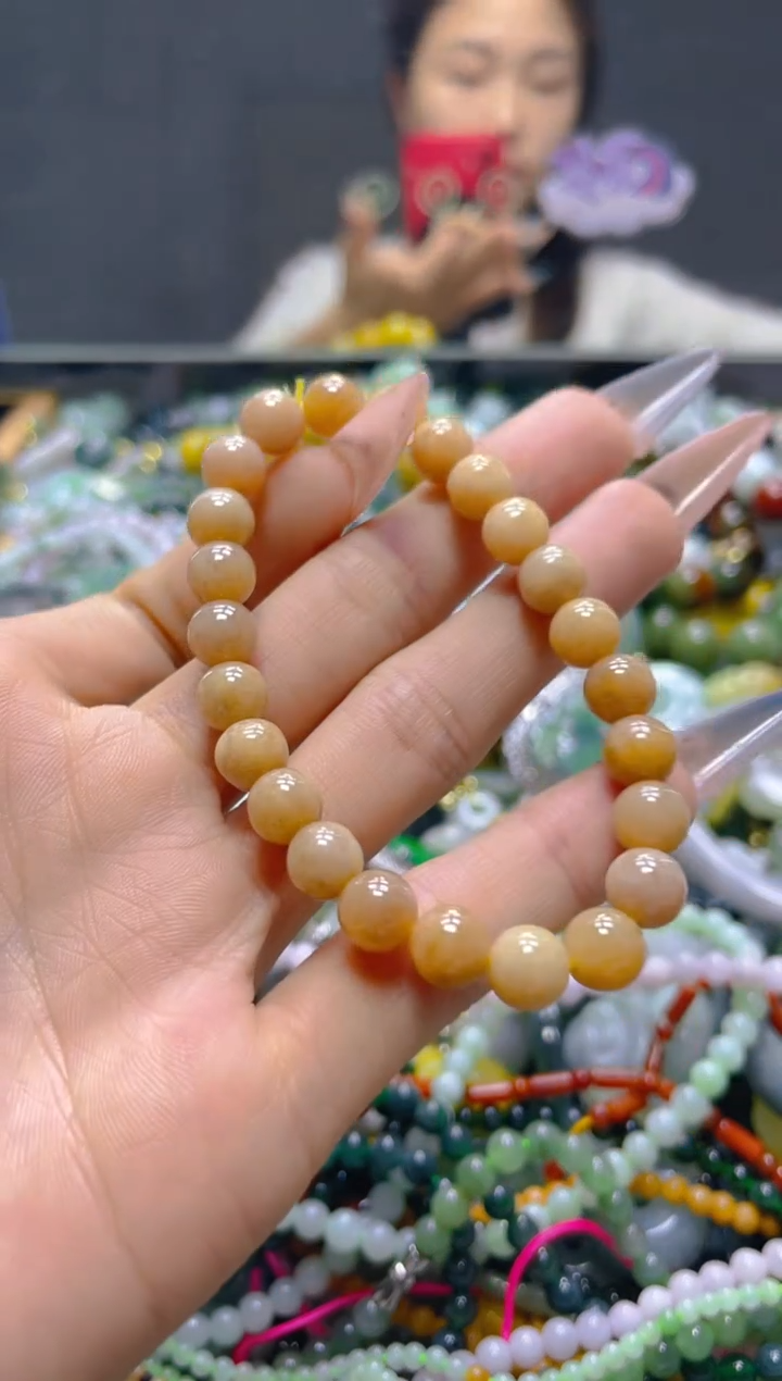 颈饰未镶嵌翡翠7MM