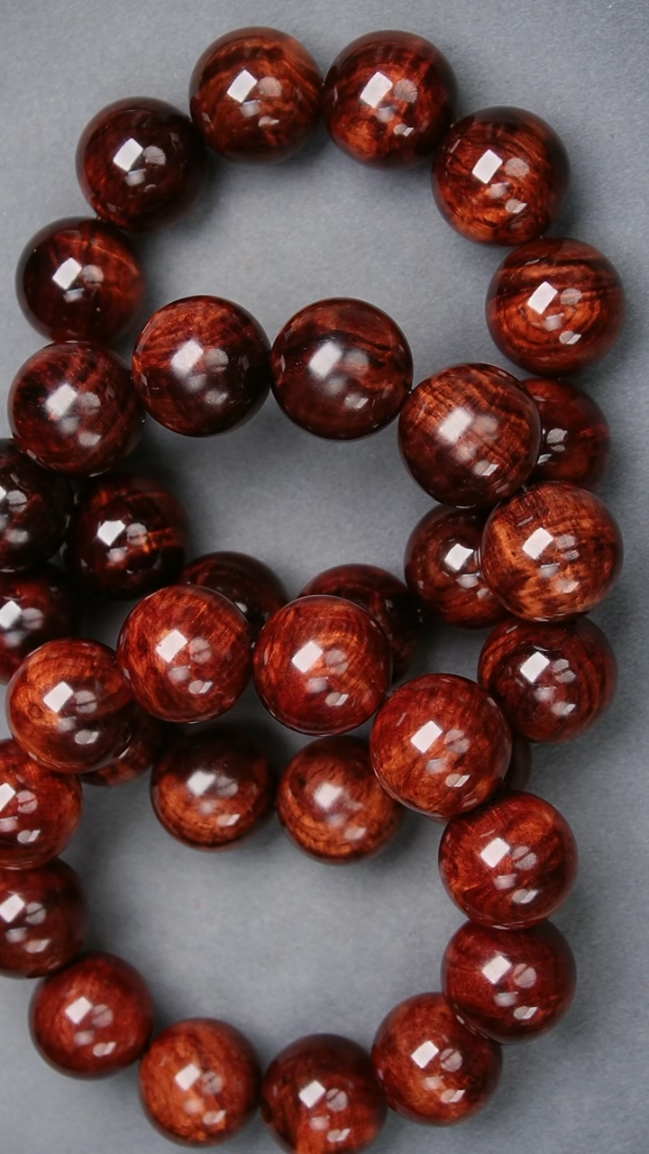 手串/手链黄花梨/降香黄檀2.0十月田水波留疤圆珠多样性发一