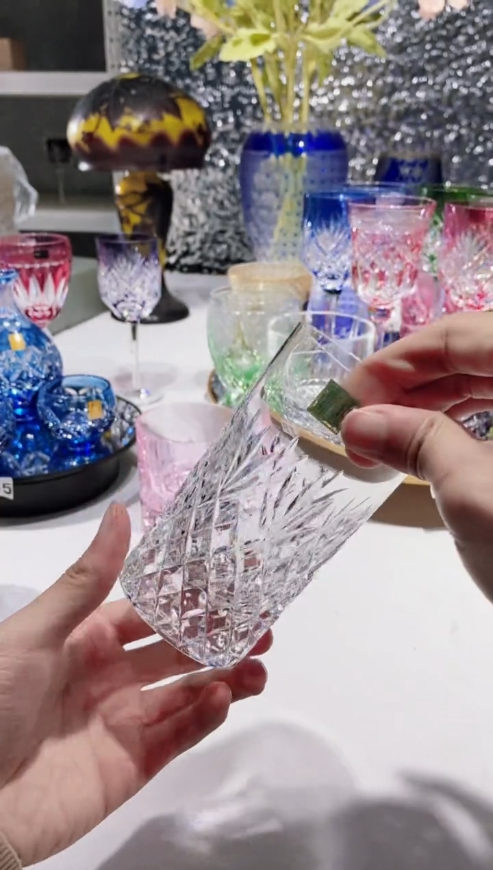 【闪购商品】水晶玻璃无手柄款hoya透明水晶杯高