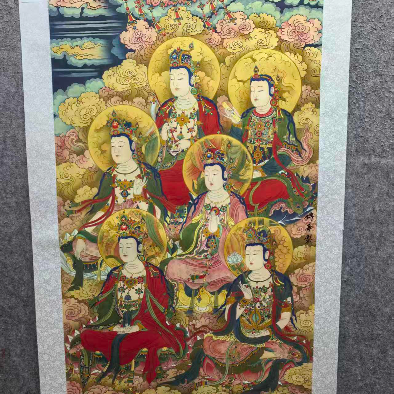 张老师精品绢本国画