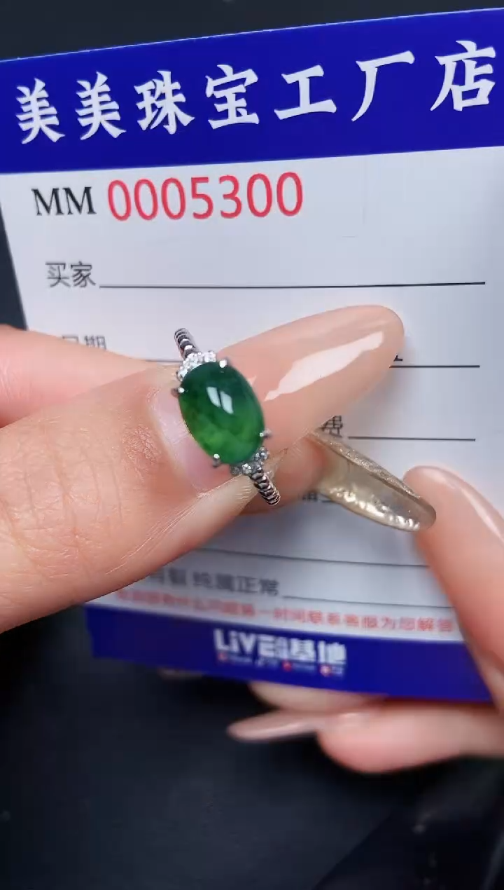 【闪购商品】翡翠颈饰银S925镶嵌5300