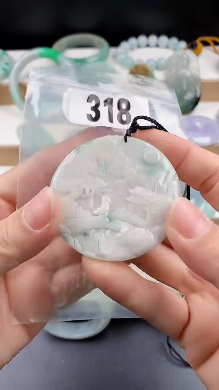 颈饰未镶嵌翡翠颈饰未镶嵌缅甸天然翡翠吊坠