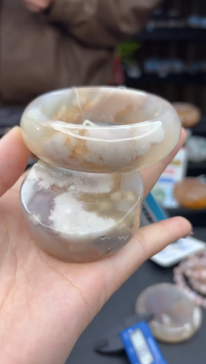 【闪购商品】石英质玉手镯未镶嵌1016（54圈赠送镯心）