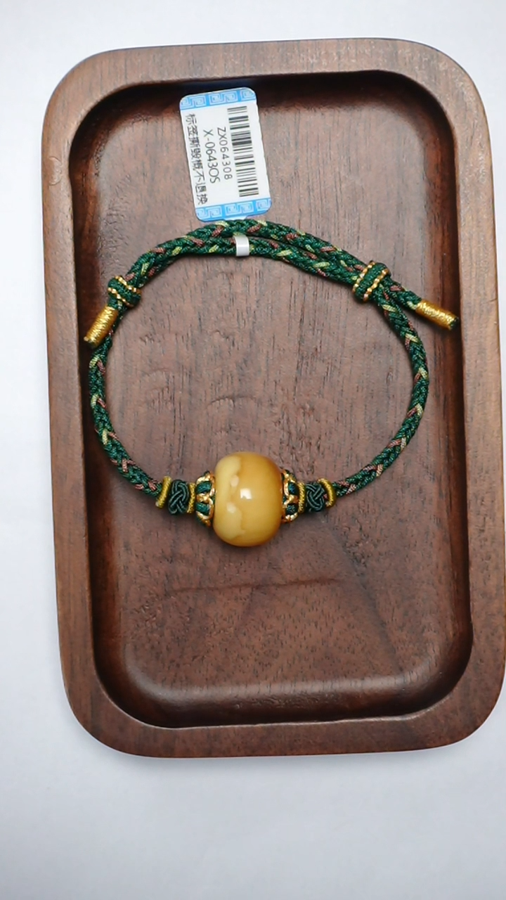 【闪购商品】琥珀手链未镶嵌花蜡墩子手绳18-19mm