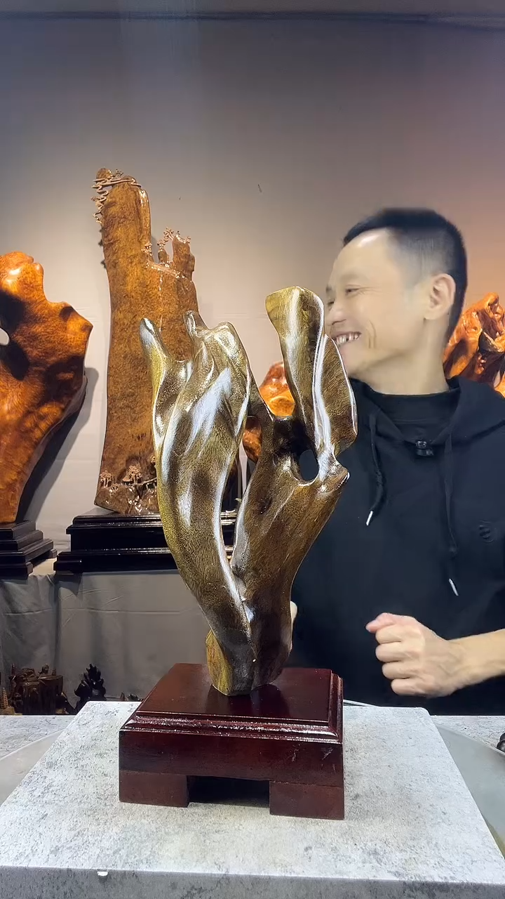 金丝楠好***?小叶桢楠随行摆件21