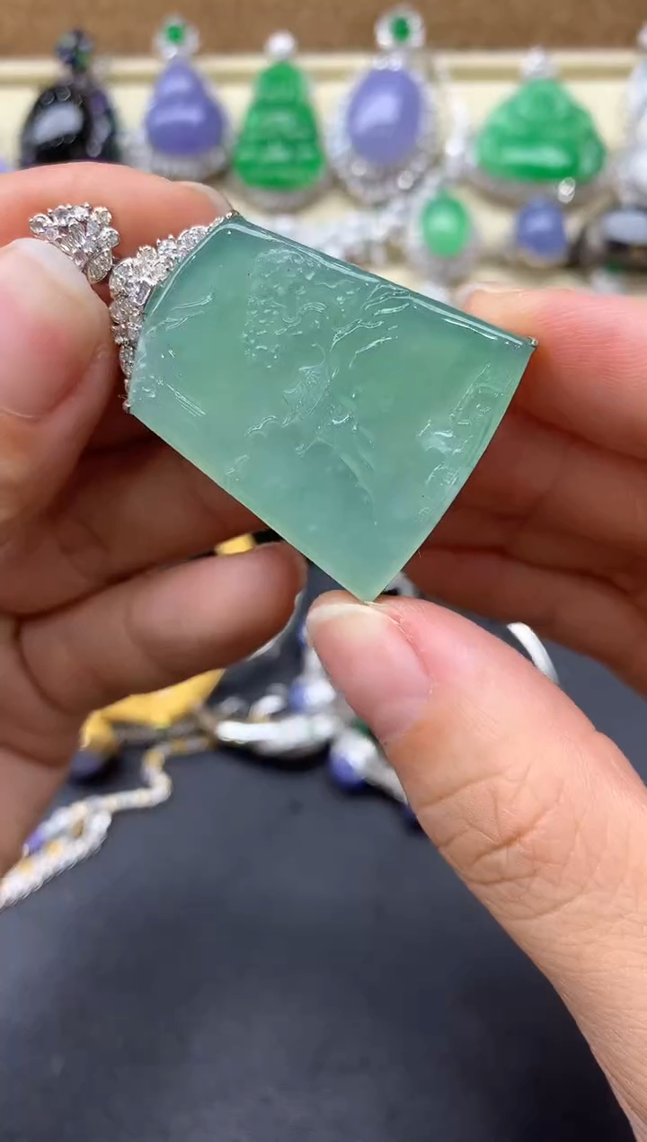 【闪购商品】翡翠颈饰18K金镶嵌591-中国好珍宝