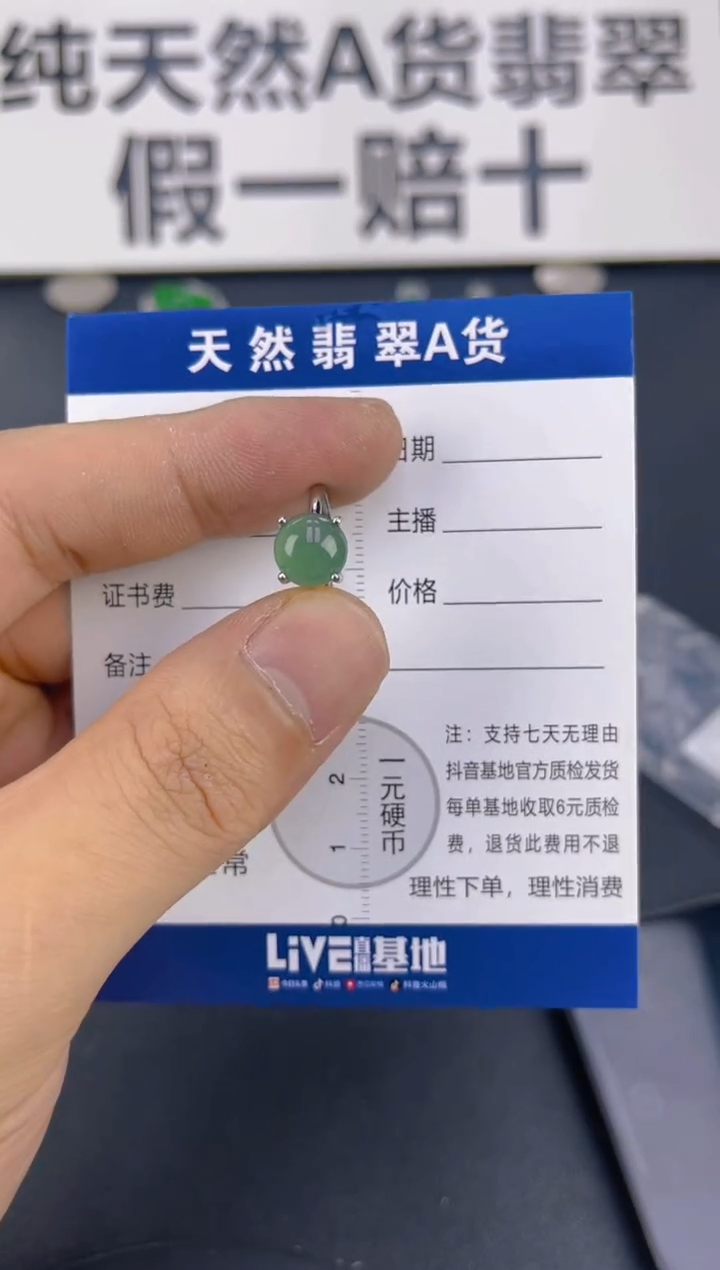 翡翠未镶嵌颈饰天然A货翡翠   