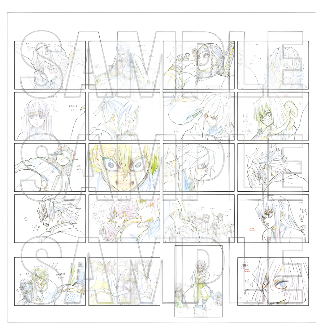 柱展鬼灭之刃明信片 背抽