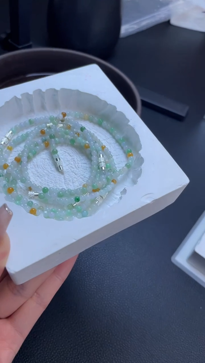 【闪购商品】翡翠手串未镶嵌W015-BL00274多样性发一