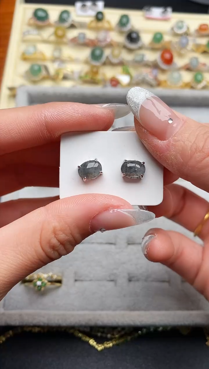 【闪购商品】翡翠戒指银S925镶嵌333333333+5