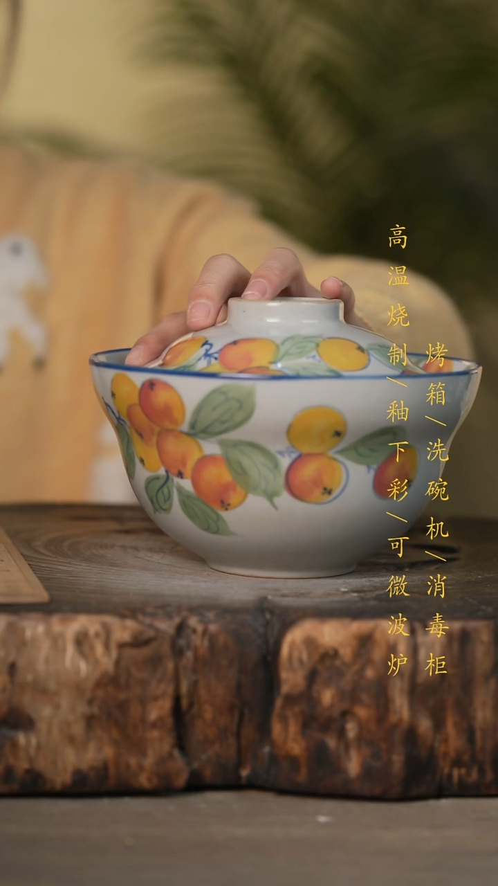 瓷片景德镇高温釉下彩可微波烤箱洗碗机