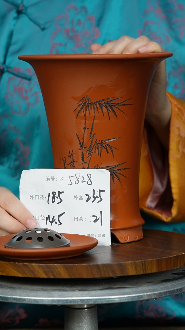 【闪购商品】紫砂花盆5828+z紫砂花盆